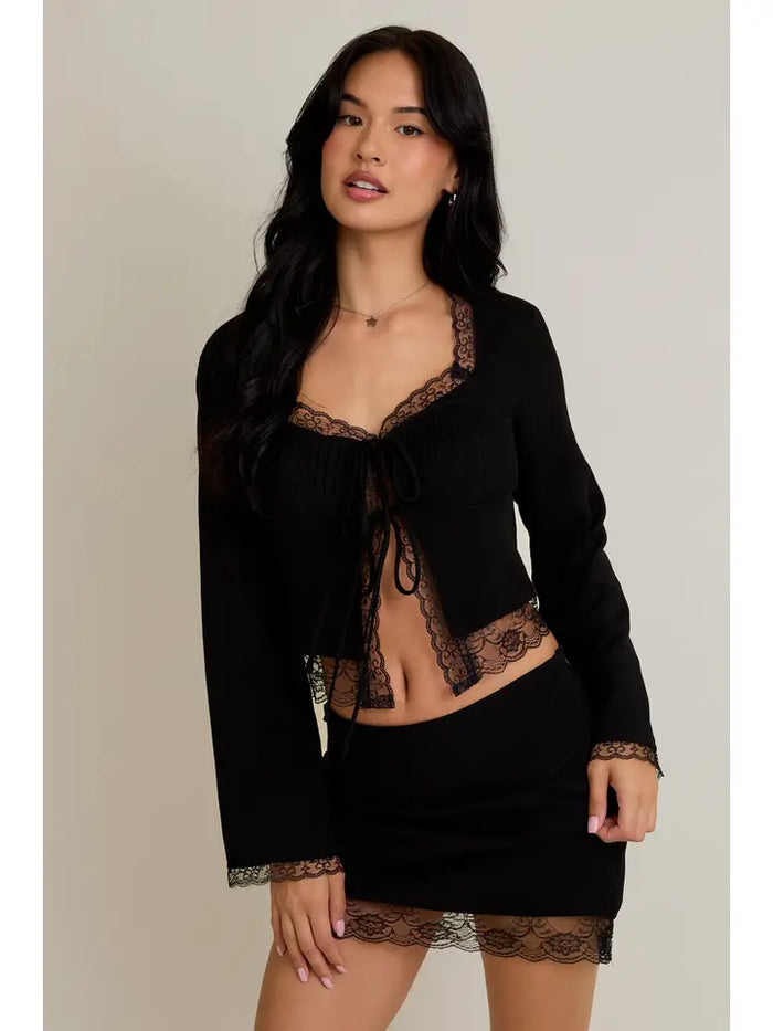 Black Lace Top