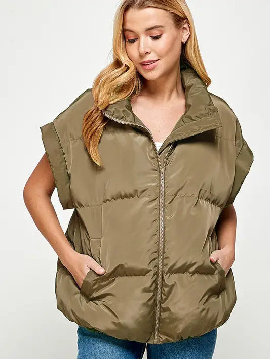 Ellison Puffer Vest (olive)