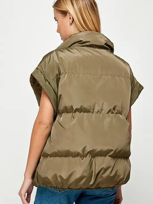 Ellison Puffer Vest (olive)