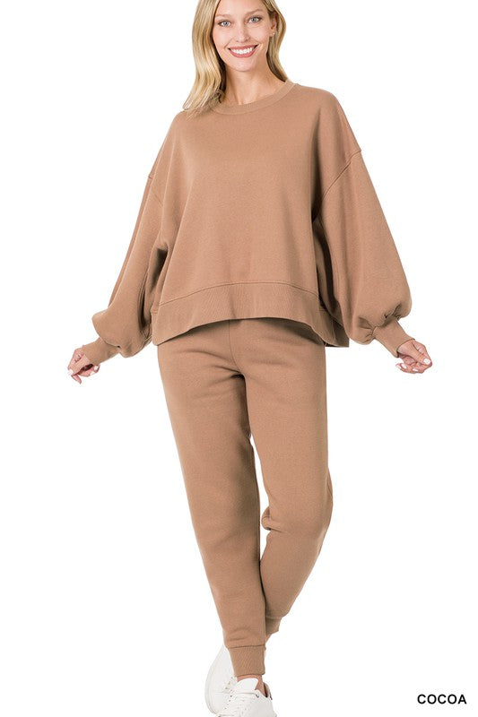 The Sweat Set Top (cocoa)