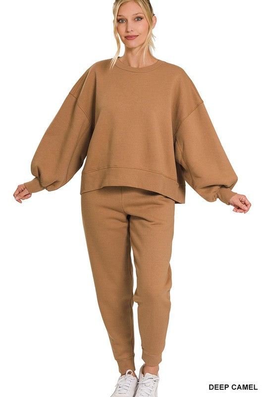The Sweat Set Pants (deep camel)