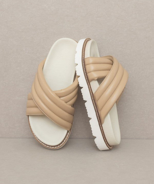 The Crossover Flatform Sandal