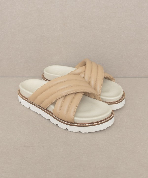 The Crossover Flatform Sandal