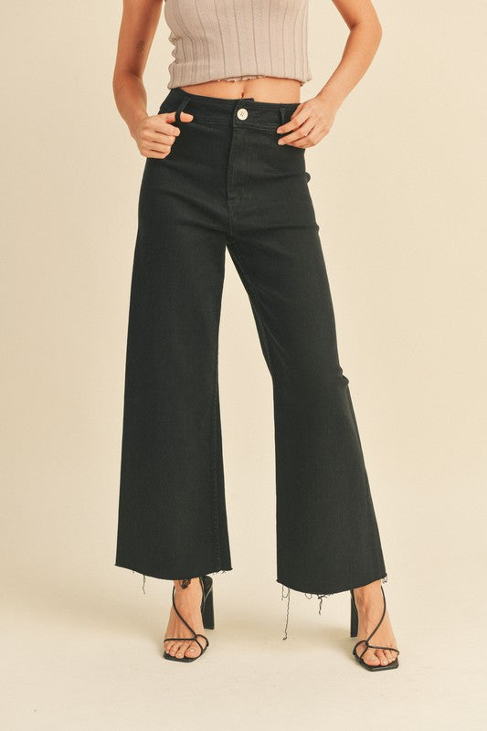 The Marion Wide Leg Denim (fade black)