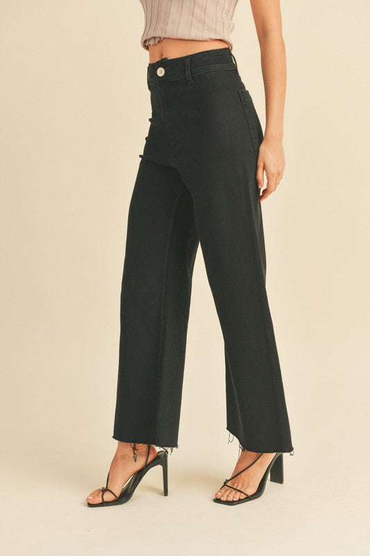 The Marion Wide Leg Denim (fade black)