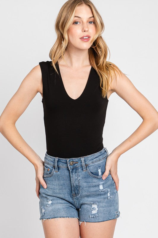 Wide Strap Bodysuit (black)