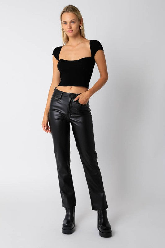 Kira Knit Top (black)