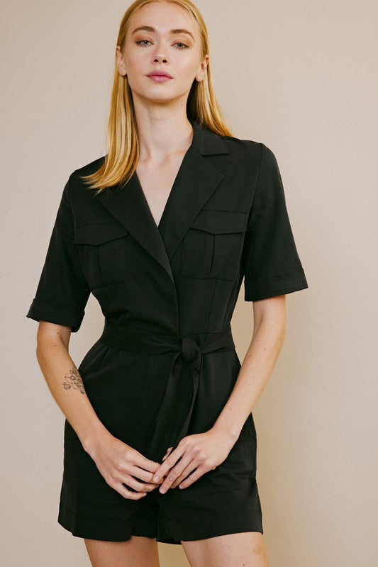 Tailored Blazer Romper