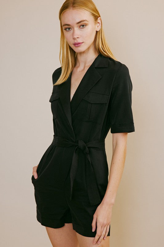 Tailored Blazer Romper