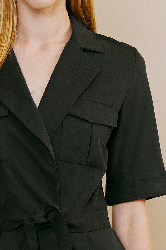 Tailored Blazer Romper
