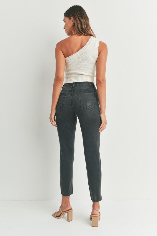 SALE Washed Black Comfort Skinny Jean
