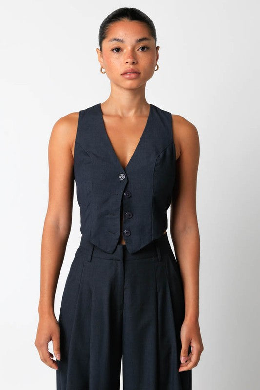 Deep Charcoal Vest