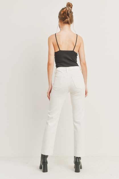 Classic Cream Straight Leg Denim