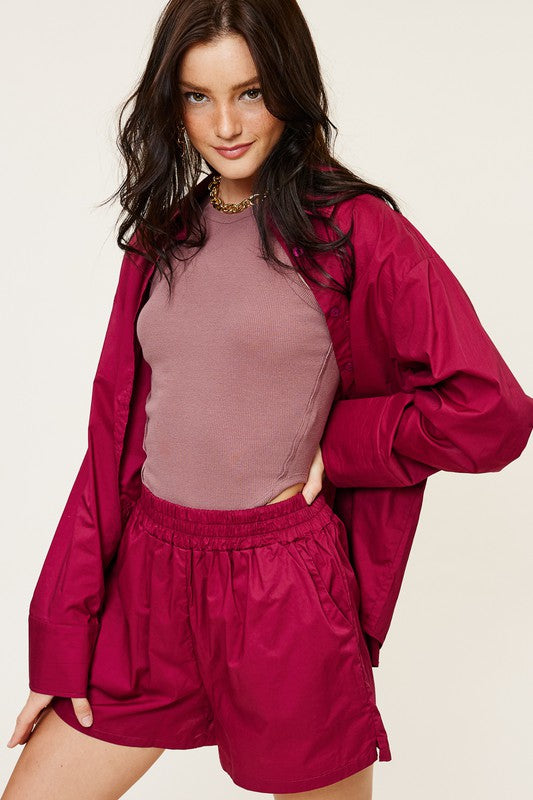 The Easton Shirt (maroon)