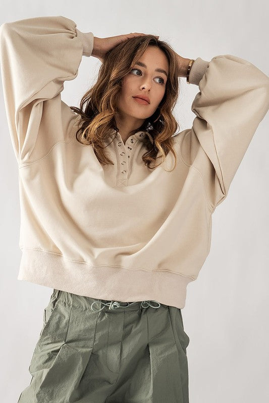 College Prep Sweatshirt (cream)