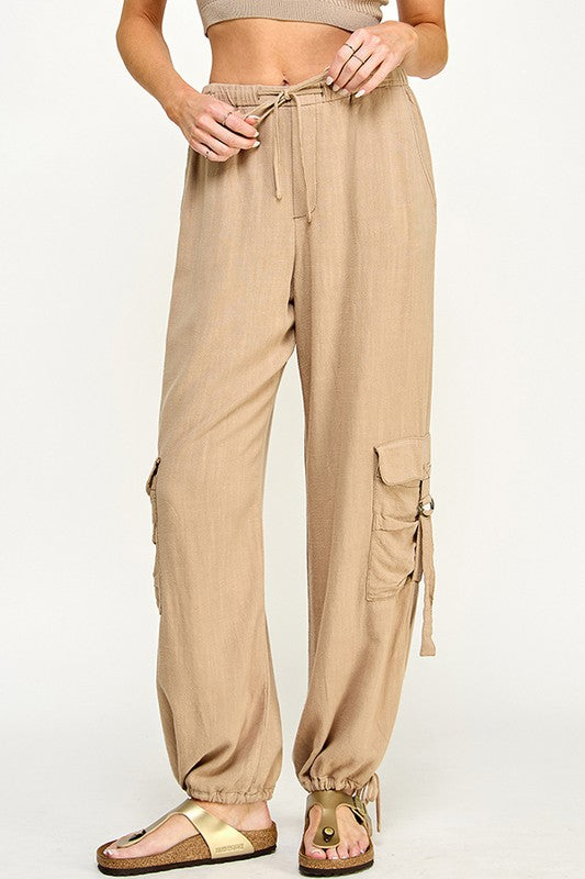 BEST SELLER Linen Cargo Pants (2 colors)