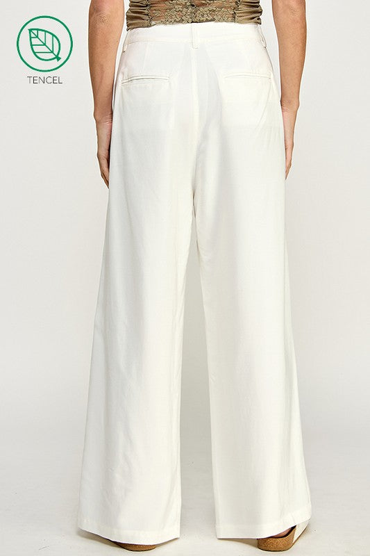 BEST SELLER White Tencel Trouser