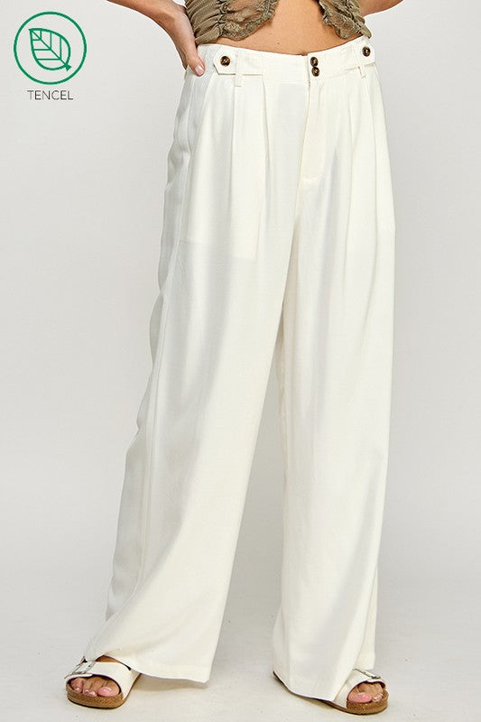 BEST SELLER White Tencel Trouser