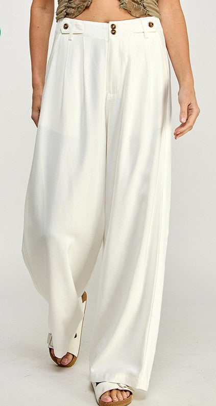 BEST SELLER White Tencel Trouser