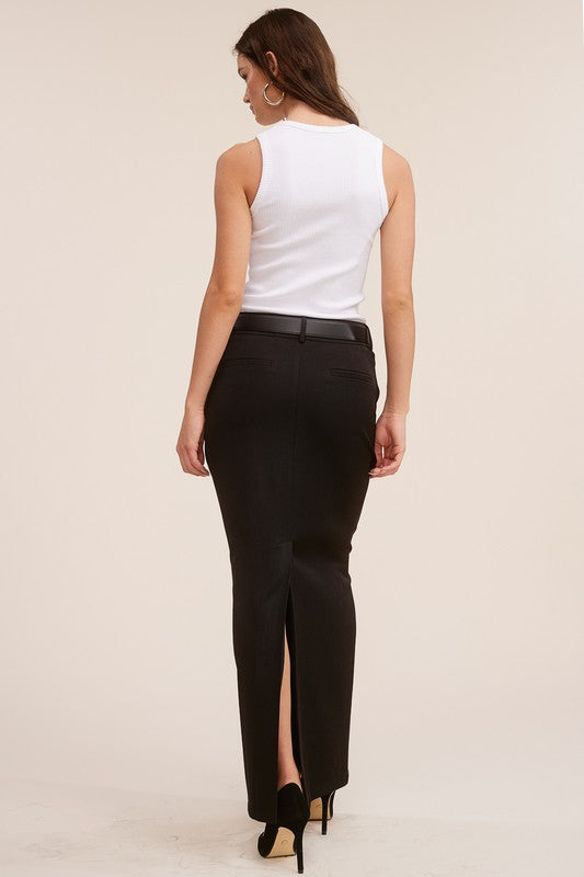The Vaughn Maxi Skirt (black)