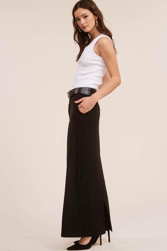 The Vaughn Maxi Skirt (black)
