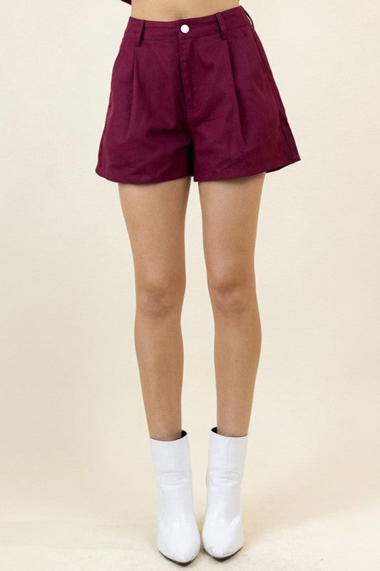 Winifred Flare Shorts (red)