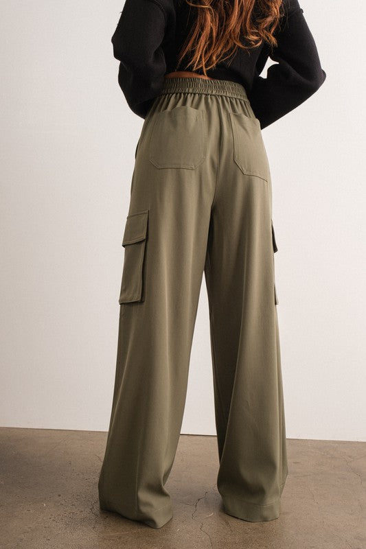 Olive Clancy Cargo Pants