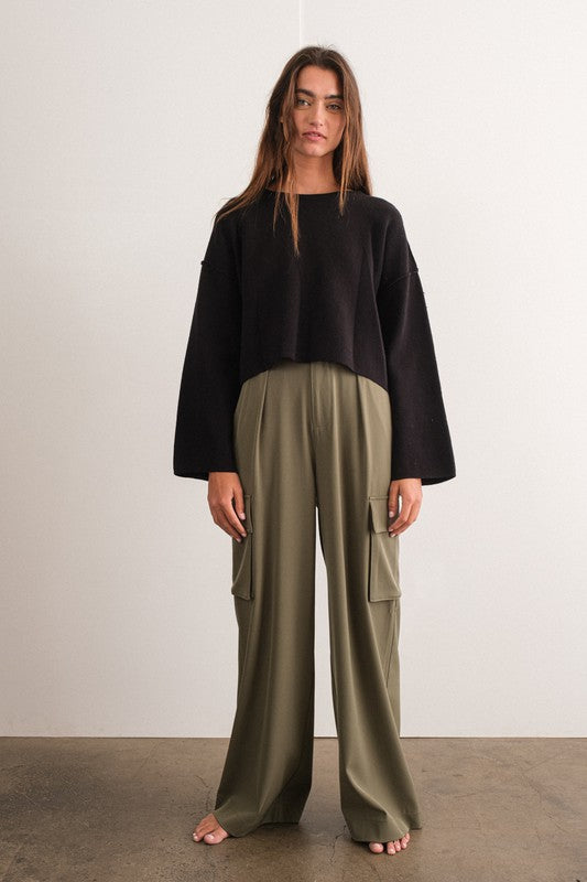 Olive Clancy Cargo Pants