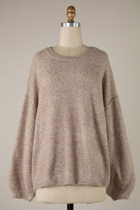 BEST SELLER Homebody Sweater (taupe) - GEORGE-MARY'S