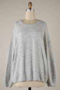 BEST SELLER Homebody Sweater (grey) - GEORGE-MARY'S