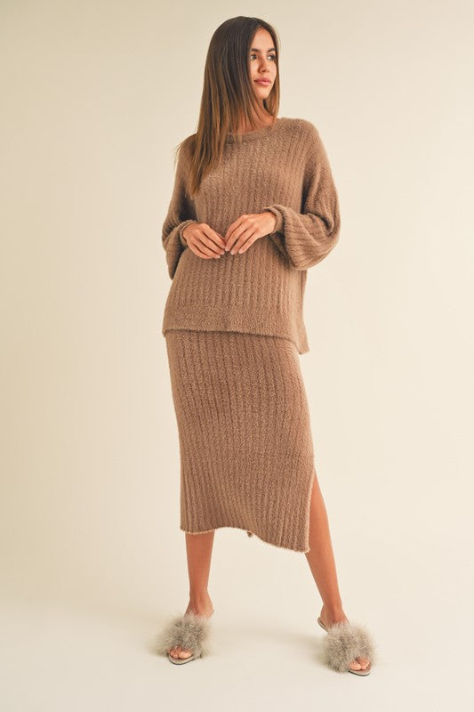 Chestnut Sweater Skirt