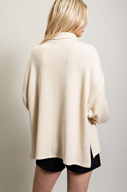 Balloon Sleeve Sweater (cream)