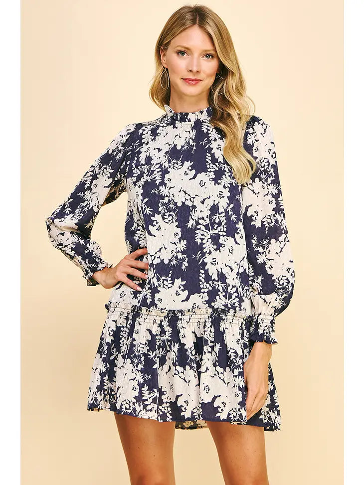 Violet Floral Dress