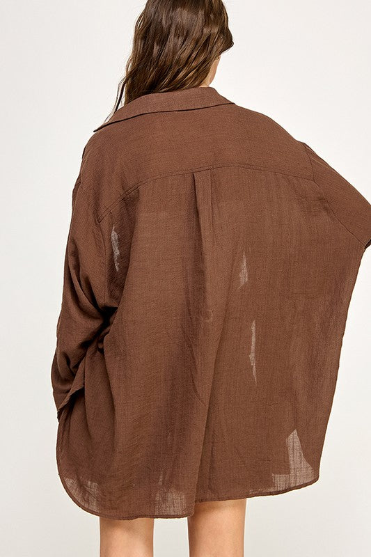 Daydream Button-Down (chocolate)