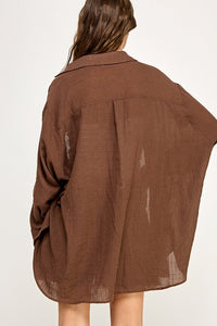 Daydream Button-Down (chocolate)