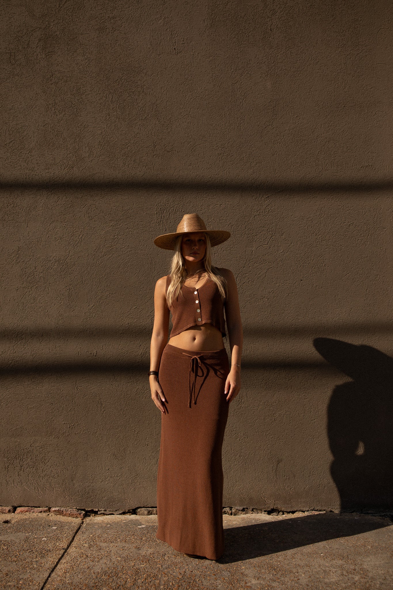 The Bristol Knit Maxi Skirt (cocoa)