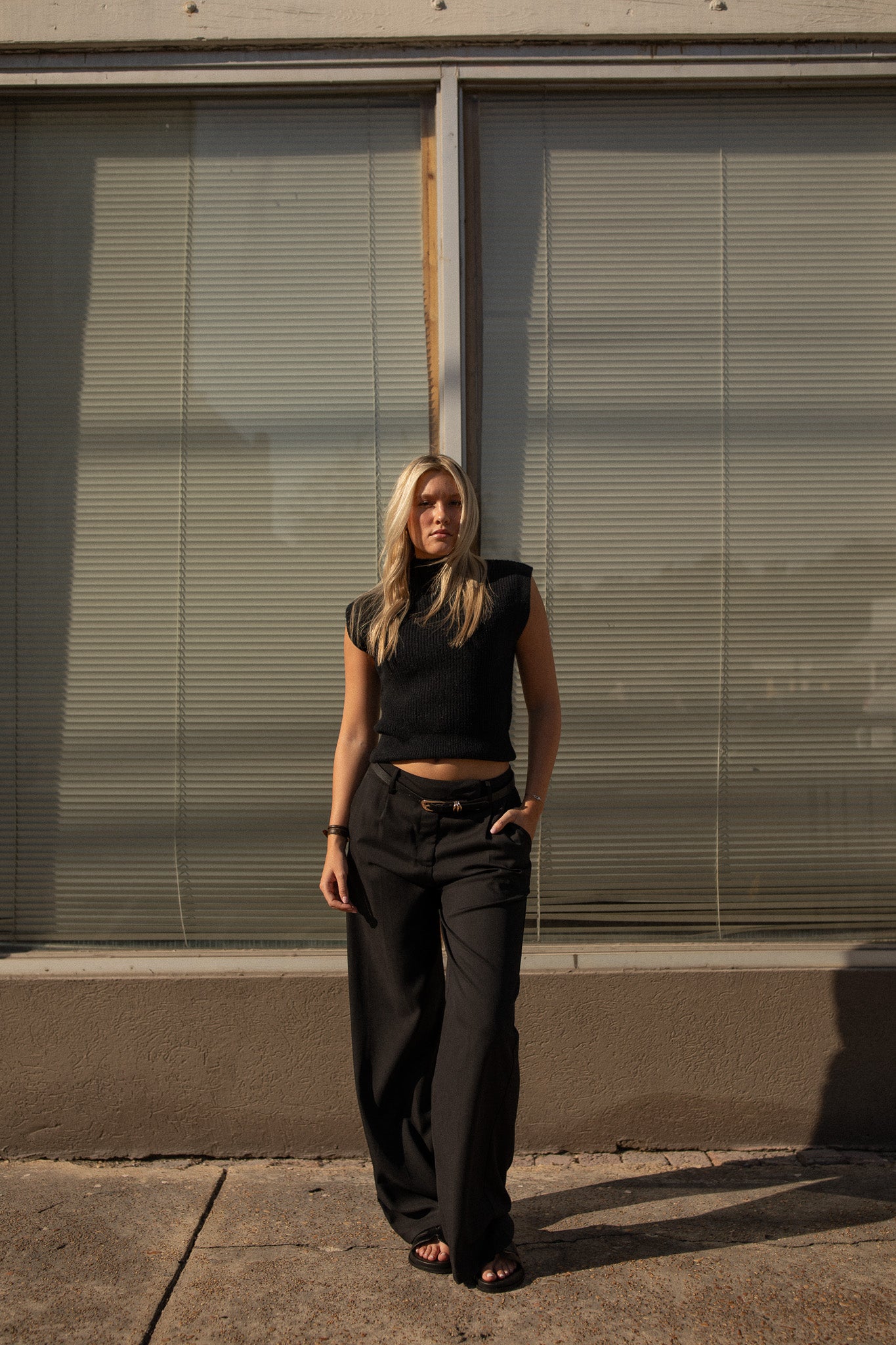 Williamette Wideleg Trouser (black)