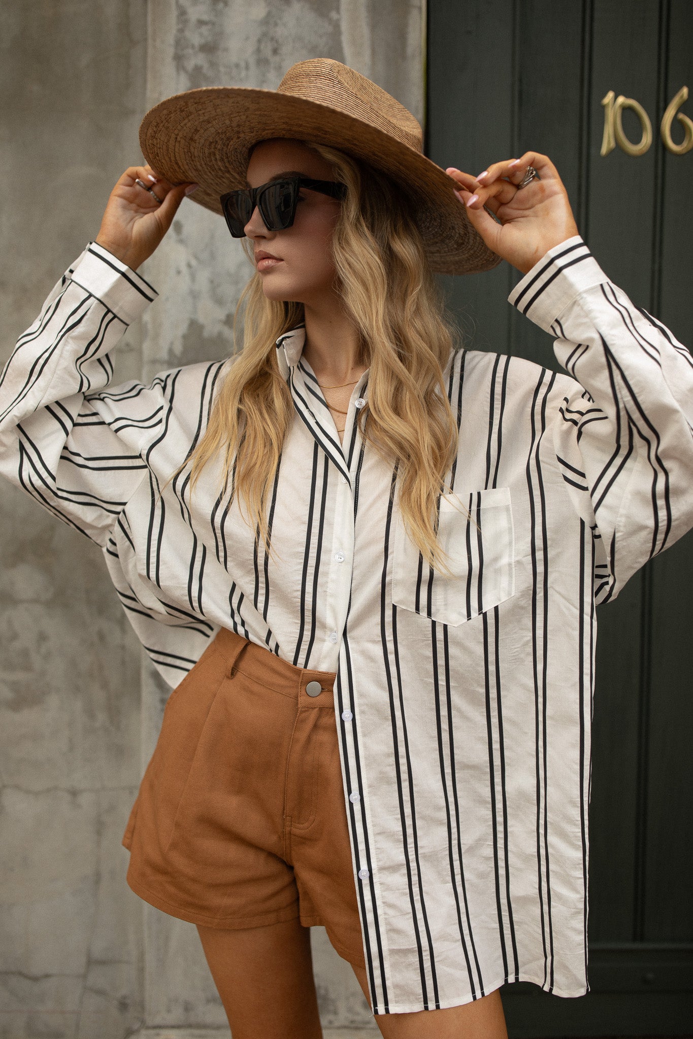 Winifred Flare Shorts (rust)