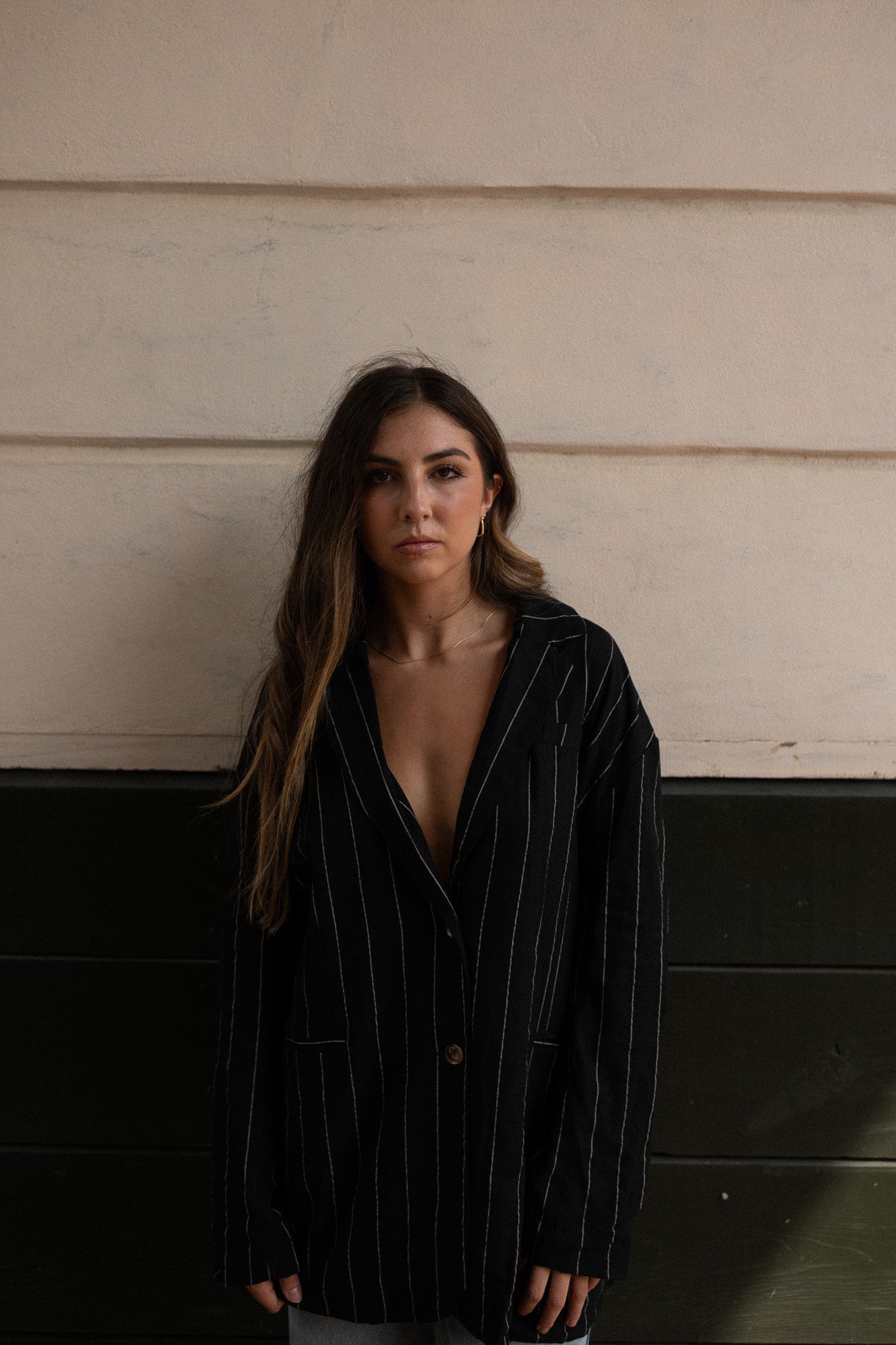 LITTLE LIES Pinstripe Blazer