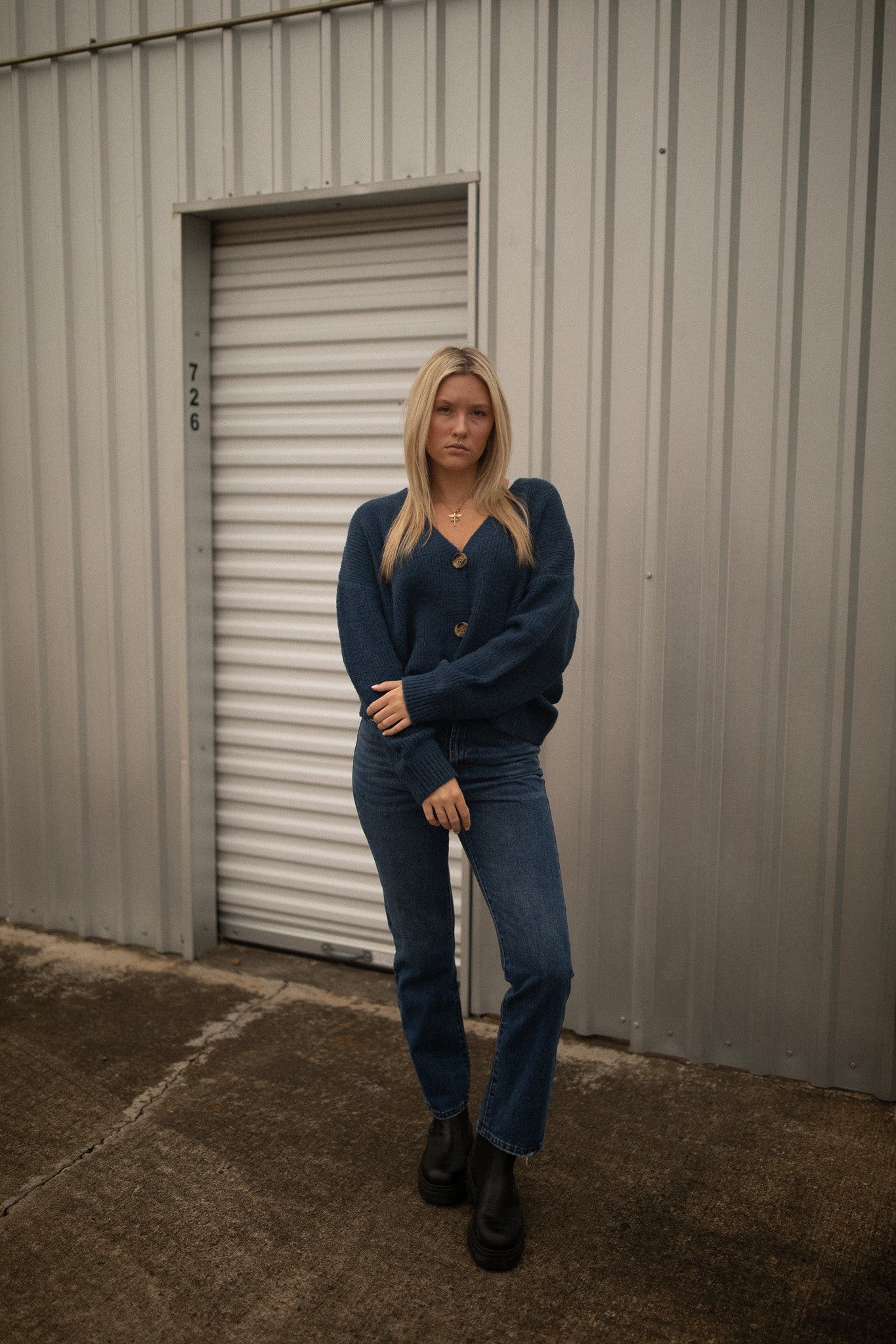 The Leon Cardigan (navy)