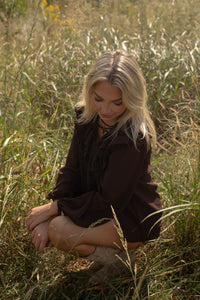 Marietta Blouse (chocolate)