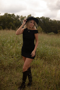 Simone Mini Dress (black)