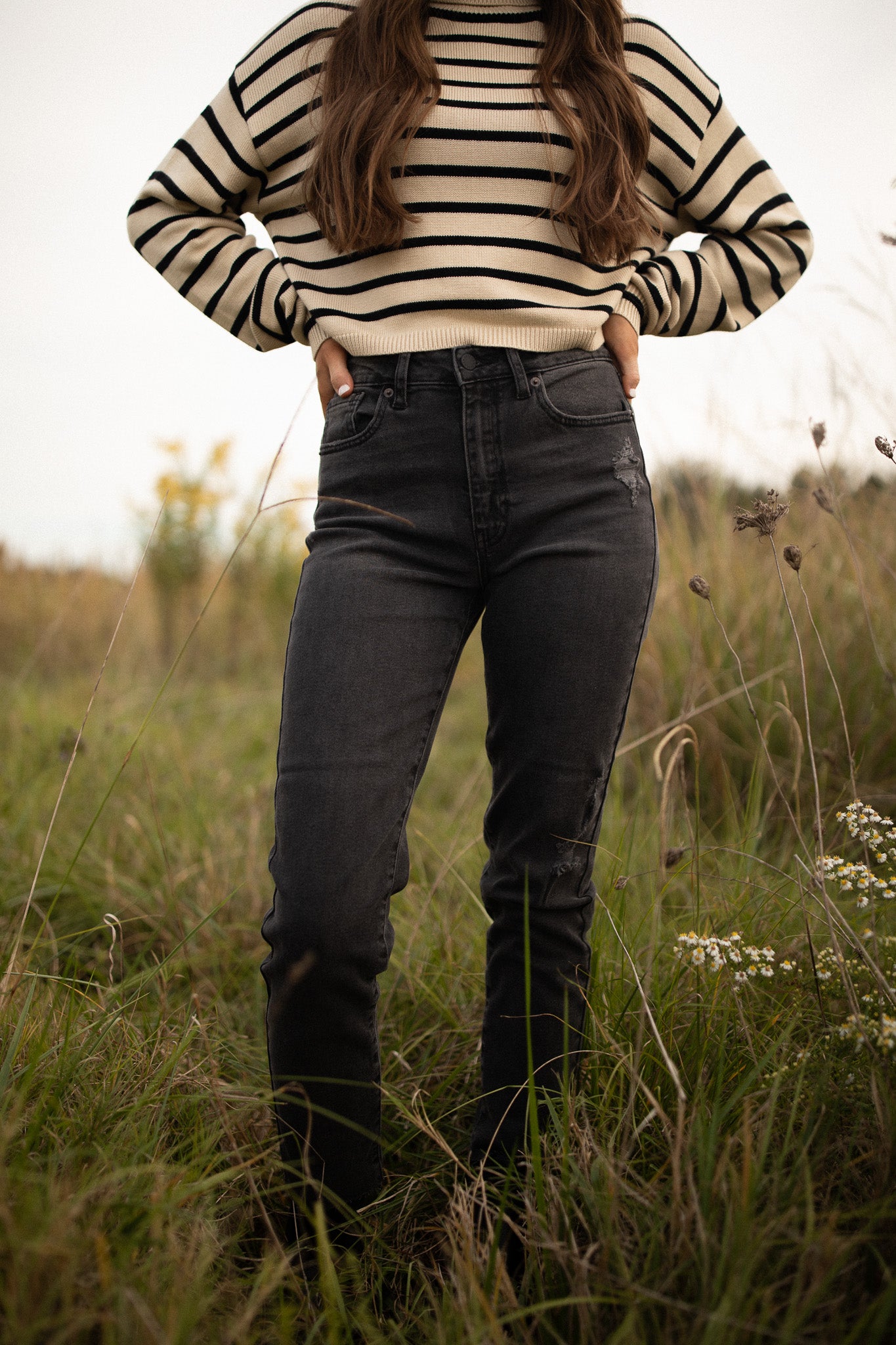 SALE Washed Black Comfort Skinny Jean