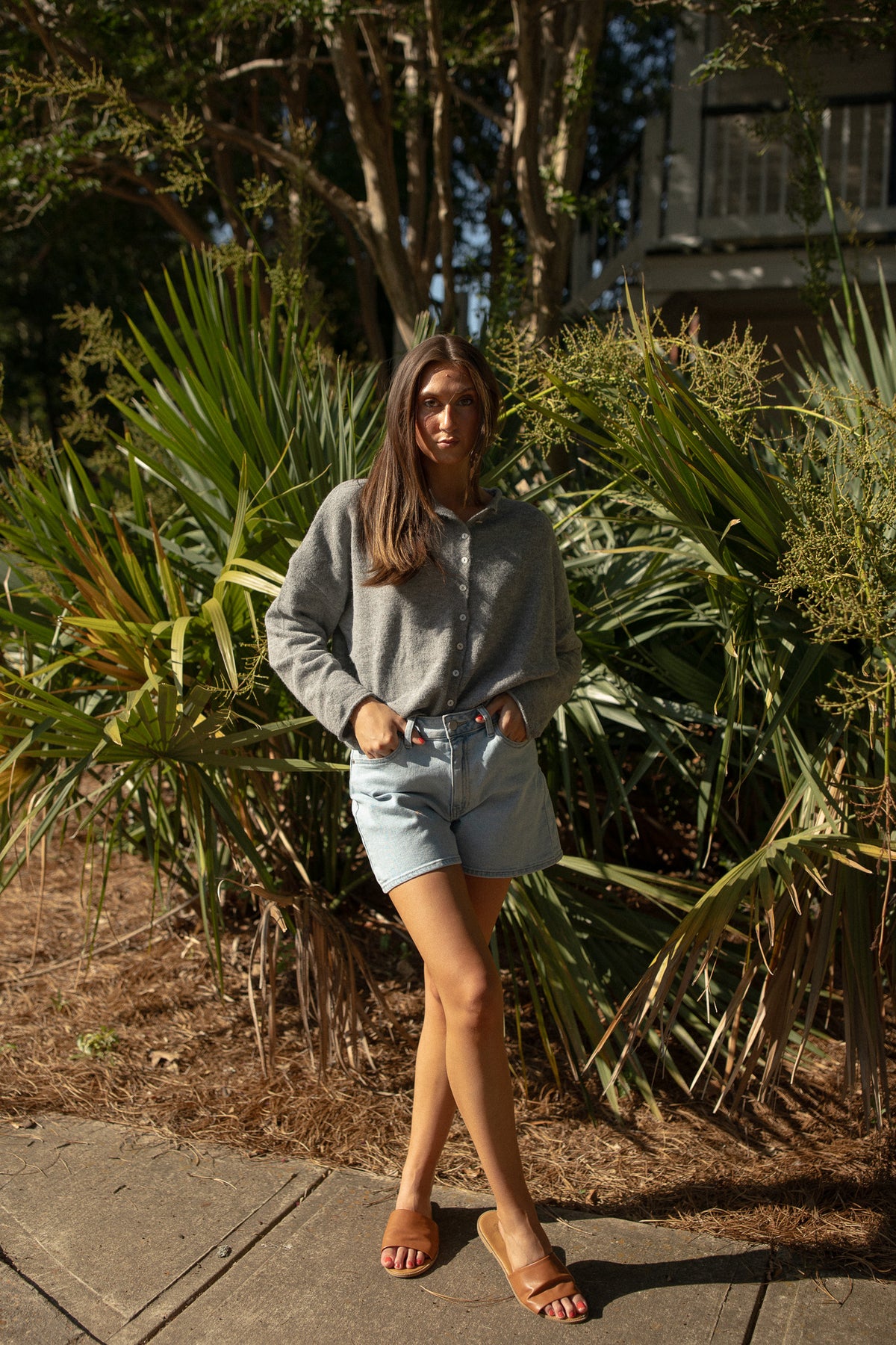The Piper Cardigan (grey) - GEORGE-MARY'S