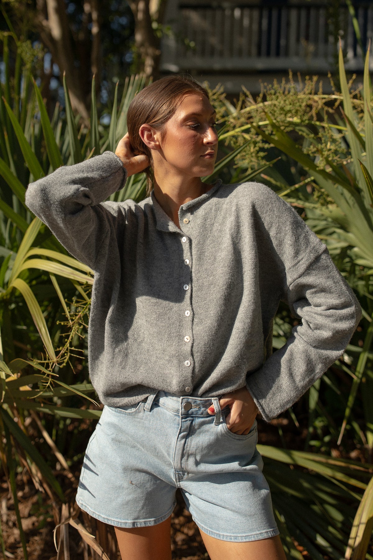 The Piper Cardigan (grey) - GEORGE-MARY'S