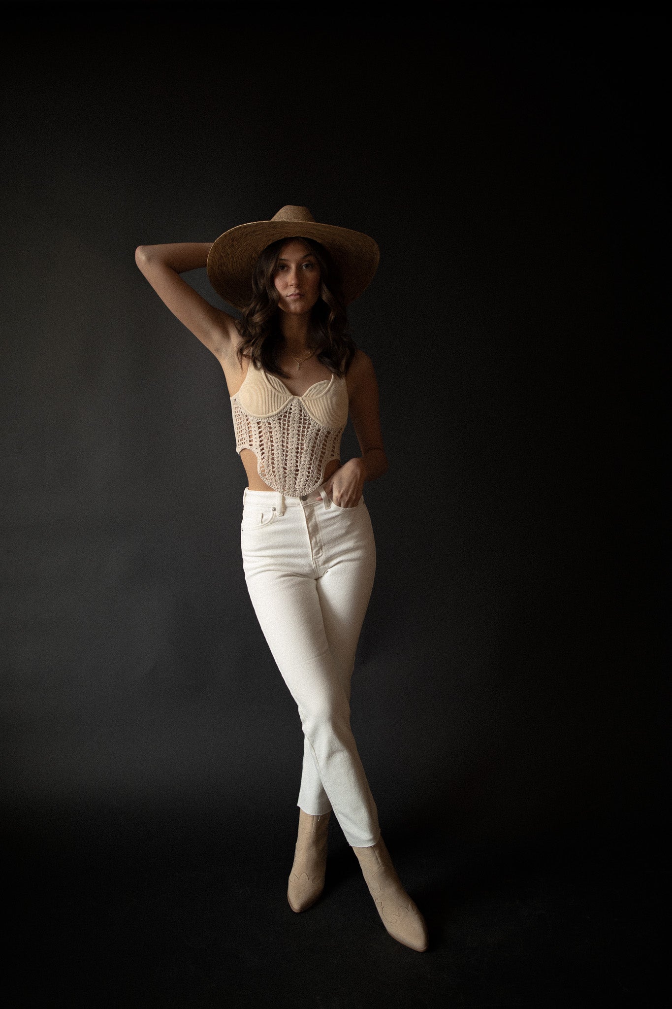 Classic Cream Straight Leg Denim