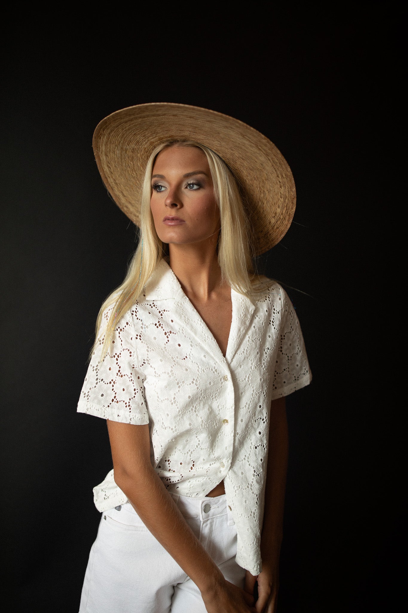 Little Lies Georgie Eyelet Blouse