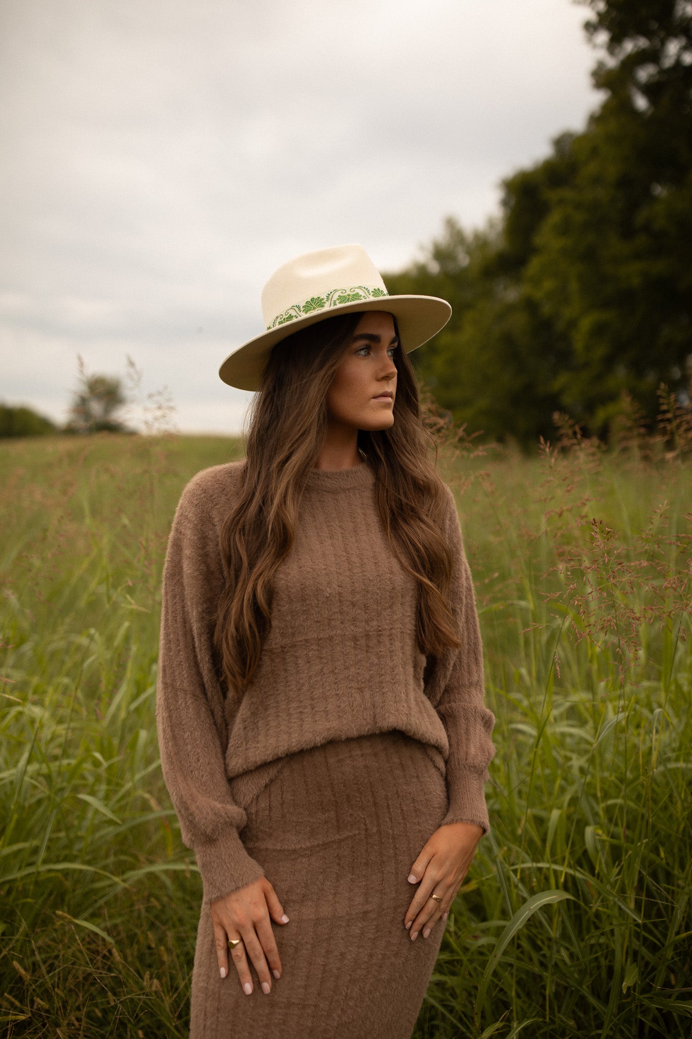 Chestnut Sweater Skirt