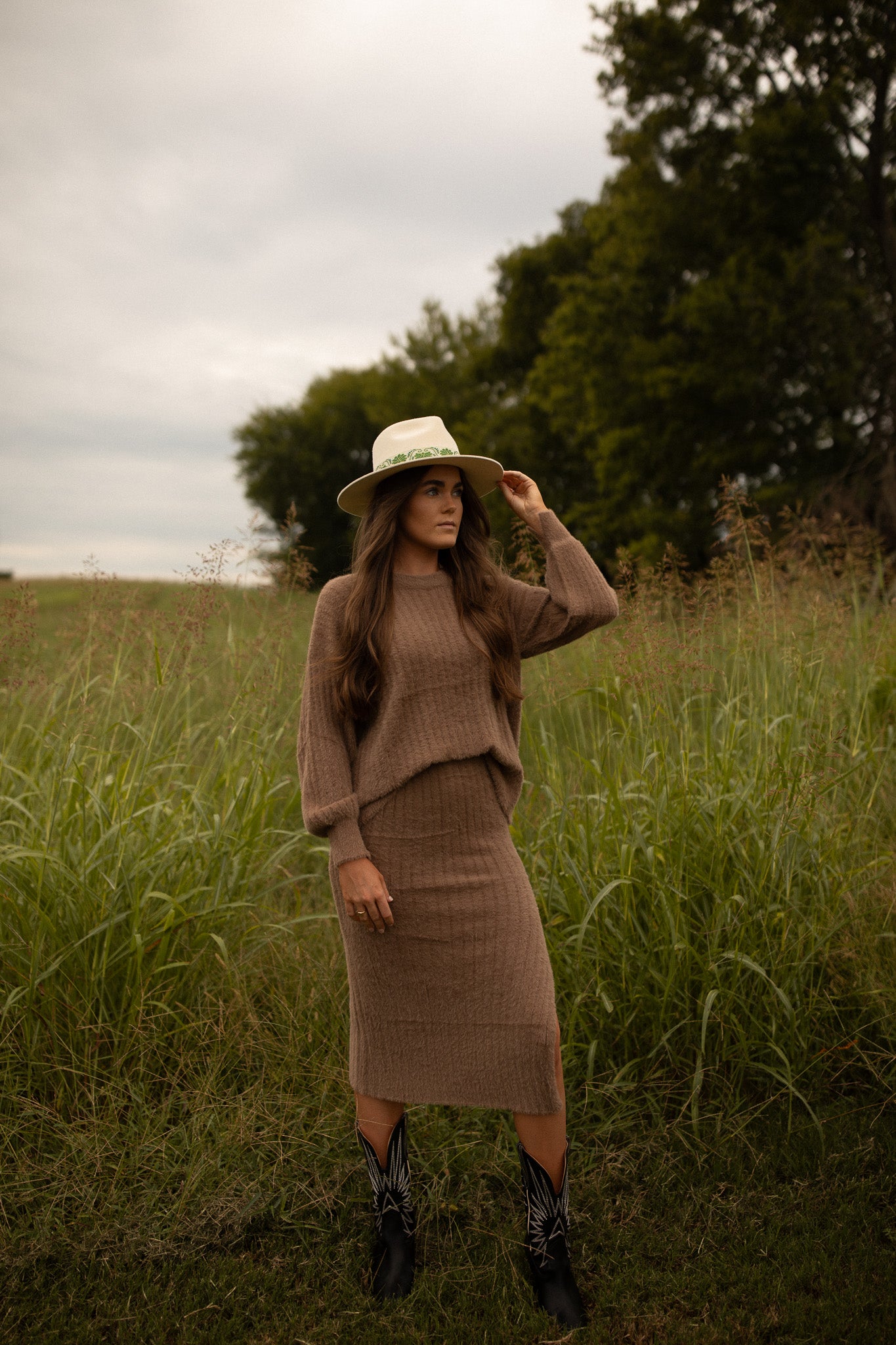 Chestnut Sweater Skirt