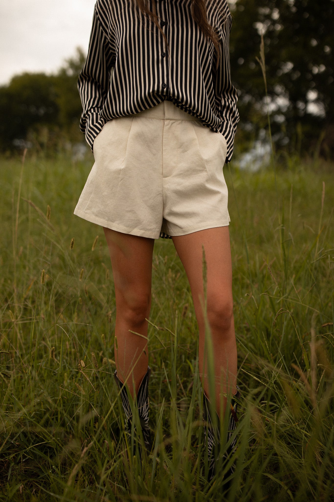 Tailored Linen Trouser Short